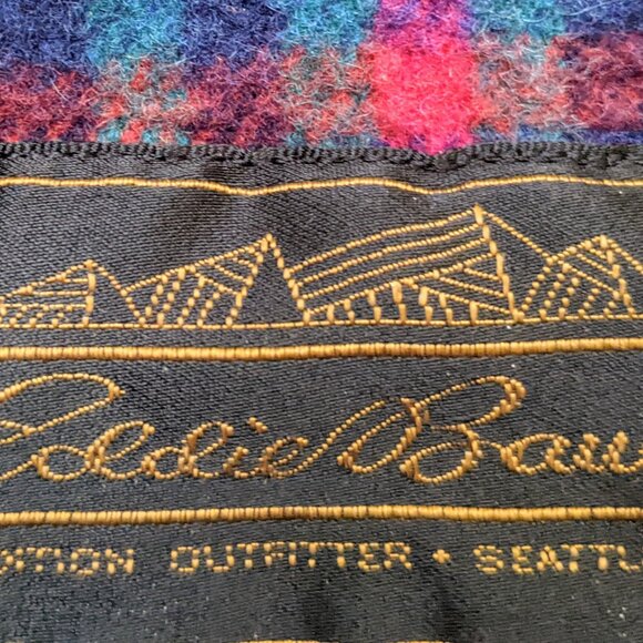 Vintage Eddie Bauer Wool Plaid Lined Canvas Jacket - Picture 4 of 6